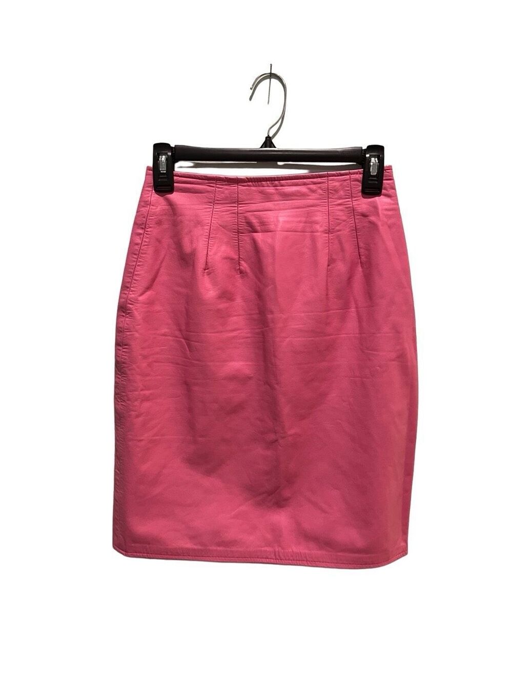 Cedars vintage pink leather pencil skirt - 6